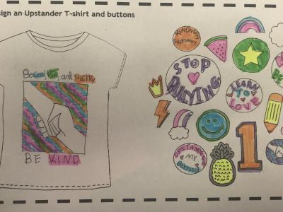 student artwork of t-shirt design